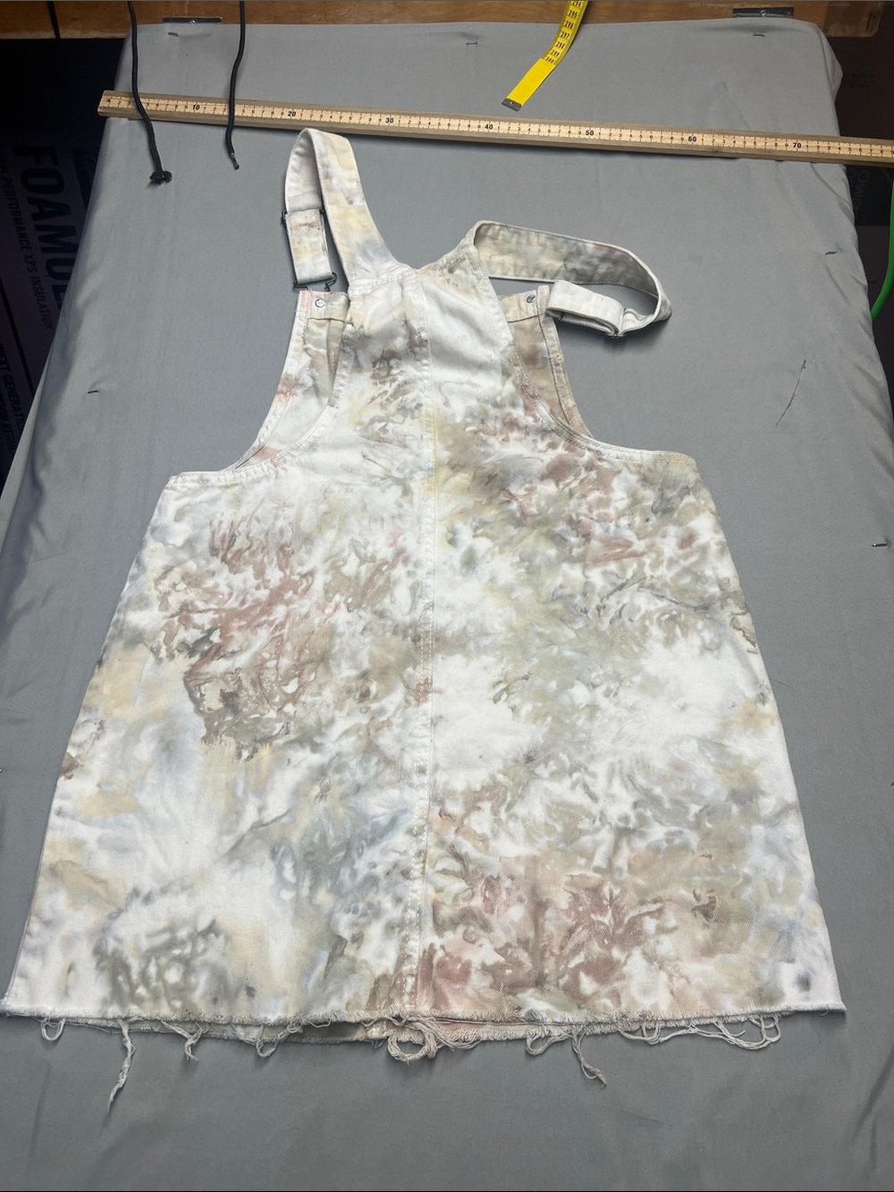 wild fable Pastel Tie-Dye Overall Dress in Soft Multicolor - Picture 4 of 4